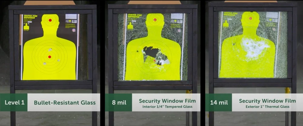 ضخامت‌های مختلف ویندو فیلم امنیتی